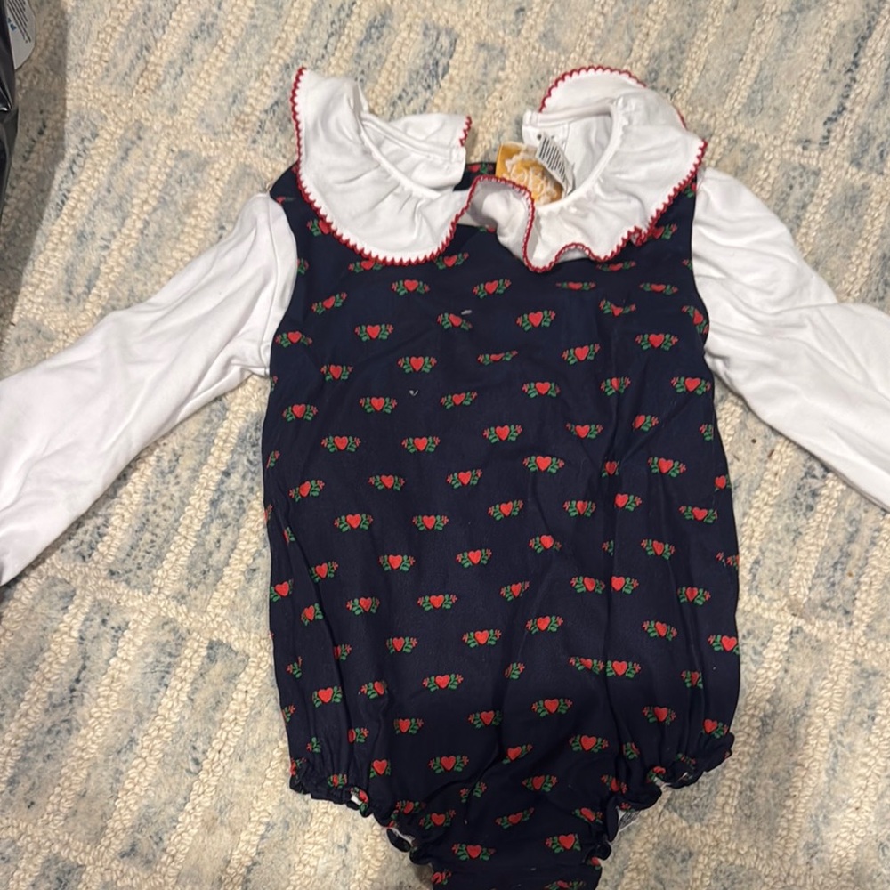 The Beaufort Bonnet Company Blue and White Bodysuit One Piece